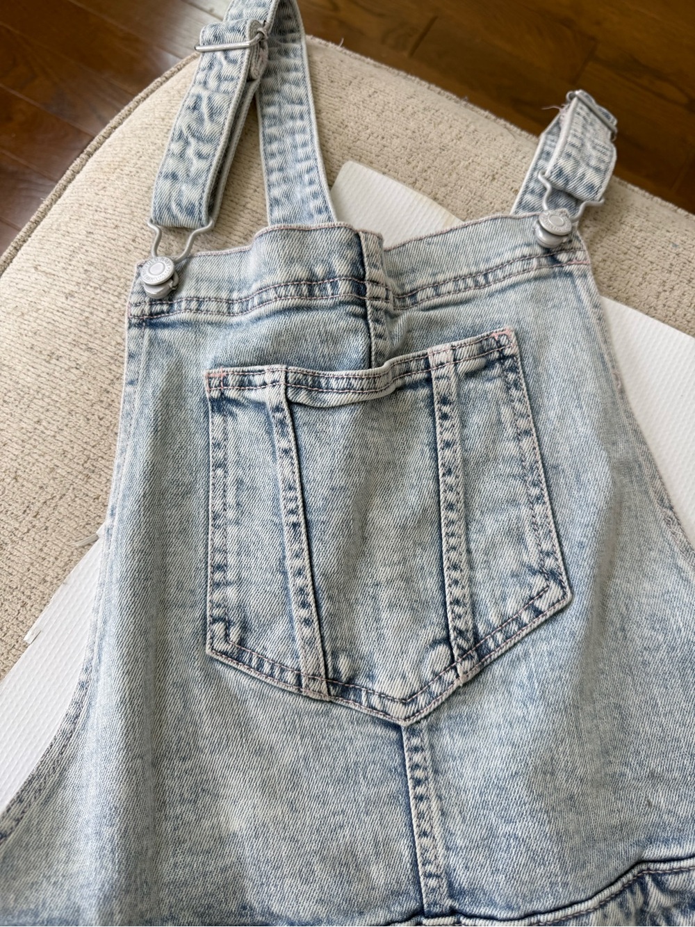 Old Navy Light Blue Denim Overalls Jumpsuit Size 16 - Picture 4 of 9